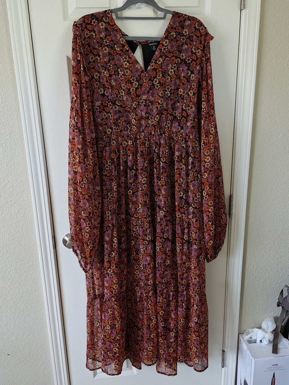 Boohoo Boho Floral Maxi Dress